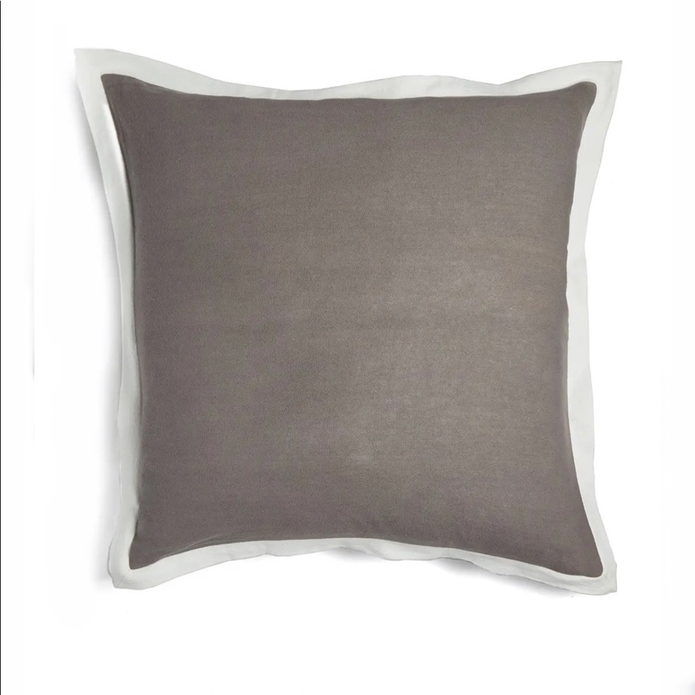 Kate Spade Grey Brushstroke Garden Euro Sham